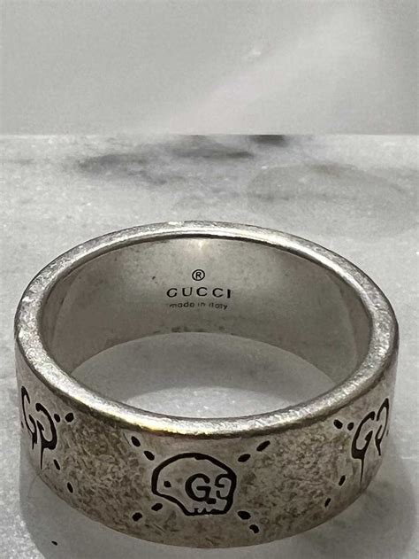 gucci ring silver 925|gucci sterling silver ghost ring.